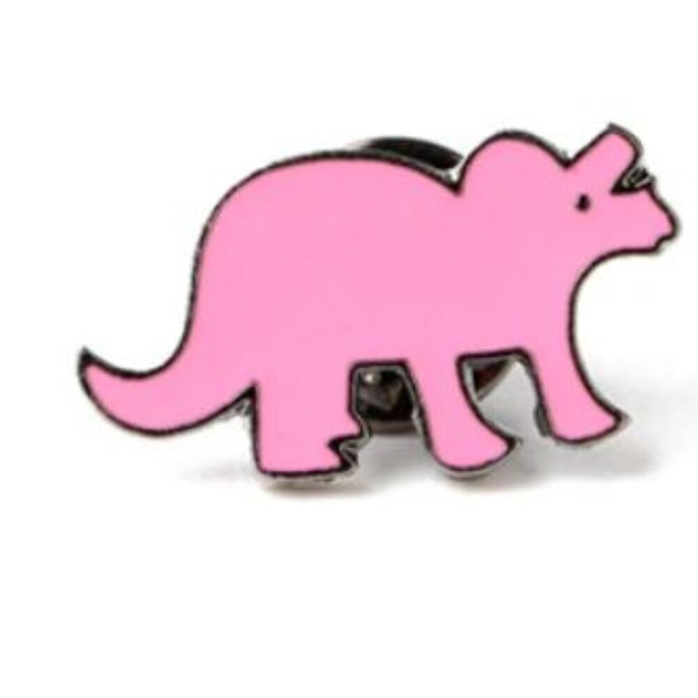 Pink Dinosaur Pin Brooch